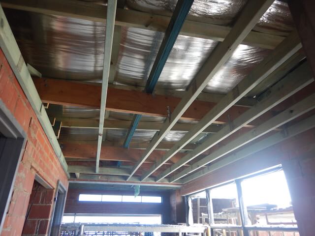 Perth roof frame being inspected for compliance